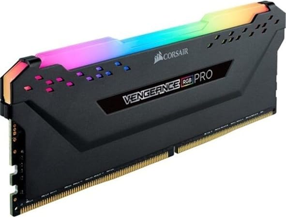 Corsair Vengeance RGB Pro 16GB (1x16GB) DDR4 3600 (PC4-28800) C18 Optimized for AMD Ryzen – Black (CMW16GX4M1Z3600C18)