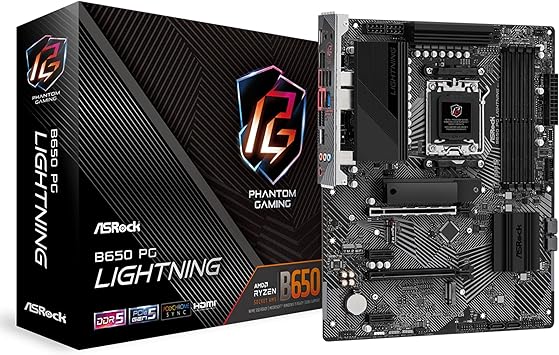 ASRock B650 PG Lightning AMD Ryzen 7000 Series Processors Motherboard