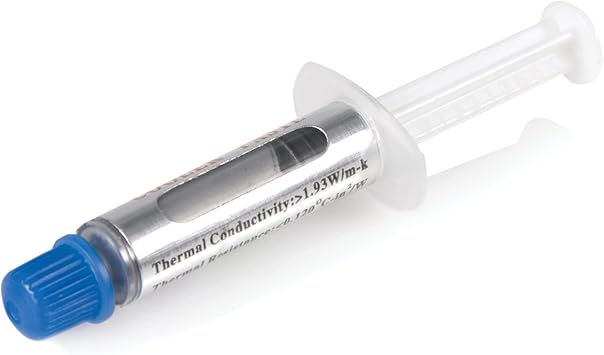 StarTech.com Thermal Paste, Metal Oxide Compound, Re-sealable Syringe (1.5g), CPU/GPU Thermal Grease Paste (SILVGREASE1)