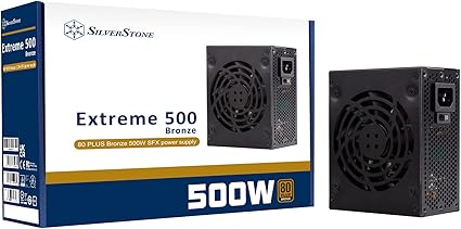 Silverstone Extreme 500 Bronze 80 Plus Bronze 500W SFX Power Supply, SST-EX500-B