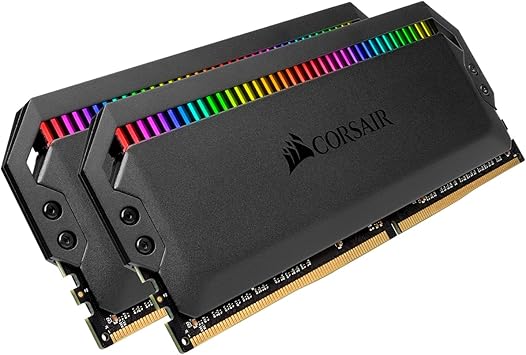 CORSAIR Dominator Platinum RGB 32GB (2x16GB) DDR4 3600 (PC4-28800) C18 1.35V AMD Optimized Memory- Black