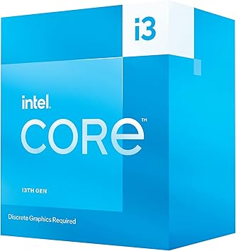 Intel i3-13100F Desktop Processor - 4 Cores, 12MB Cache, up to 4.5 GHz