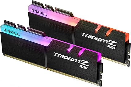 G.SKILL Trident Z RGB Series (Intel XMP) DDR4 RAM 32GB (2x16GB) 3600MT/s CL18-22-22-42 1.35V Desktop Computer Memory UDIMM (F4-3600C18D-32GTZR)