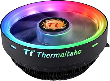 Thermaltake UX100 5V Motherboard ARGB Sync 16.8 Million Colors 15 Addressable LED Intel (LGA 1700) / AMD (AM5) Universal Socket Hydraulic Bearing 65W CPU Cooler CL-P064-AL12SW-A