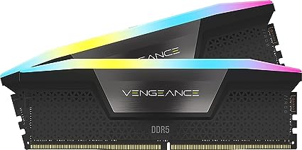 CORSAIR Vengeance RGB DDR5 RAM 48GB (2x24GB) 6000MHz CL36 Intel XMP iCUE Compatible Computer Memory - Black (CMH48GX5M2E6000C36)