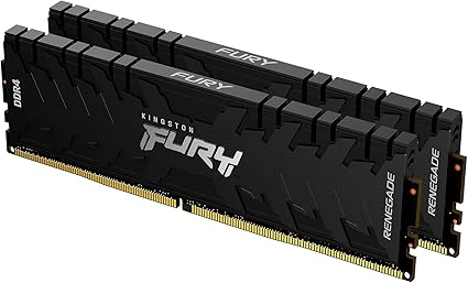 Kingston FURY Renegade 64GB (2x32GB) 3200MT/s DDR4 CL16 Desktop Memory Kit of 2 | Intel XMP | AMD Ryzen | Low Latency | KF432C16RBK2/64