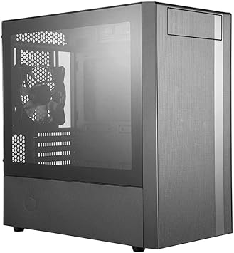 Cooler Master MasterBox NR400 Micro-ATX Tower with Front Mesh Ventilation, Minimal Design, Tempered Glass Side Panel and Single Headset Jack