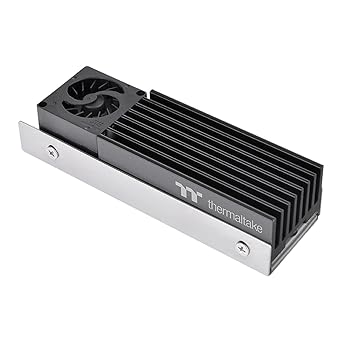 Thermaltake MS-1 M.2 2280 SSD Cooler, Heatsink with 8000 RPM Micro Blower Fan, CL-O043-AL02BL-A