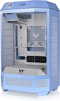 Tower 300 Hydrangea Blue Micro-ATX Case; 2x140mm CT Fan Included; Support Up to 420mm Radiator; Optional Chassis Stand Kit Allows Horizontal Display; CA-1Y4-00SFWN-00; 3 Year Warranty