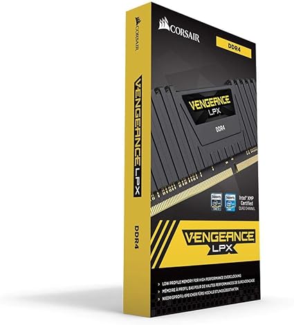 Corsair Vengeance LPX 8GB (1x8GB) DDR4 3200 (PC4-25600) C16 Optimized for AMD Ryzen - Black