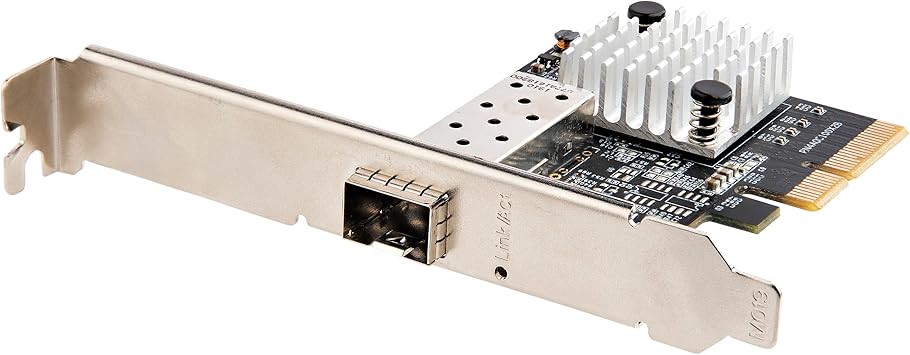 StarTech.com 10G PCIe SFP+ Card - Single SFP+ Port Network Adapter - Open SFP+ for MSA-Compliant Modules/Direct-Attach Cables - 10 Gigabit Fiber PCIe NIC - PCI Express SFP+ Network Card (PEX10GSFP)