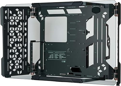 Cooler Master MasterFrame 700 Customizable Open-Air Frame ATX Case, Panoramic Tempered Glass, Premium Variable Friction Hinges, Built-In VESA Mount, Test Bench Mode (MCF-MF700-KGNN-S00)