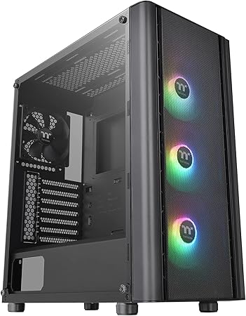 Thermaltake V250 TG ARGB Air - Mesh Front Panel ATX Mid Tower Chasses with 3 Pre-Installed M/B Sync ARGB Front Fans and 1 Black Rear Fan CA-1Q5-00M1WN-03