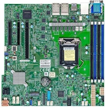 Supermicro X12STH-LN4F Micro-ATX Server Motherboard C256 LGA-1200, Quad 1GbE LAN