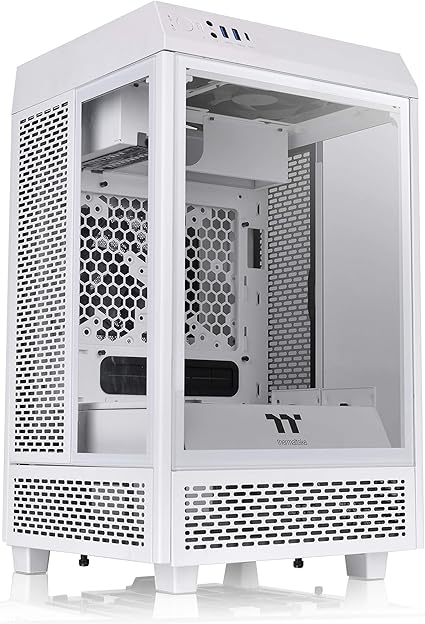 Thermaltake Tower 100 Snow Edition Tempered Glass Type-C (USB 3.1 Gen 2) Mini Tower Computer Chassis Supports Mini-ITX CA-1R3-00S6WN-00