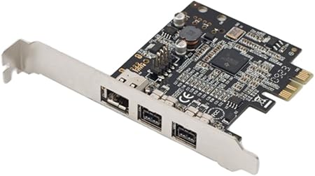 Syba Low Profile PCI-Express Firewire Card with Two 1394b Ports and One 1394a Port (2B1A), TI Chipset, Extra Regular Bracket SD-PEX30009