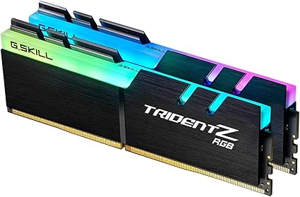 G.SKILL Trident Z RGB Series (Intel XMP) DDR4 RAM 32GB (2x16GB) 3200MT/s CL16-18-18-38 1.35V Desktop Computer Memory UDIMM (F4-3200C16D-32GTZR)