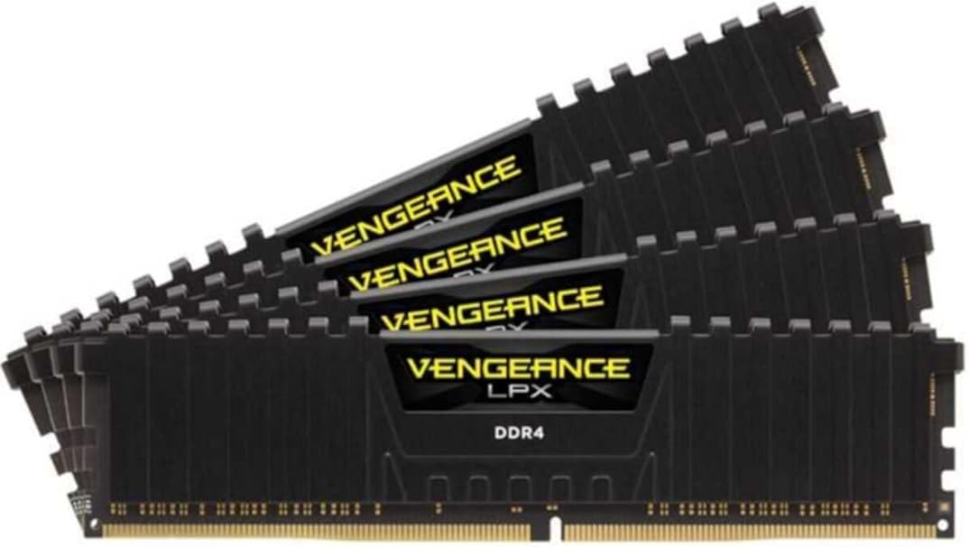 CORSAIR Vengeance LPX 32GB (4x8GB) DDR4 3600 (PC4-28800) C16 1.35V Desktop Memory - Black