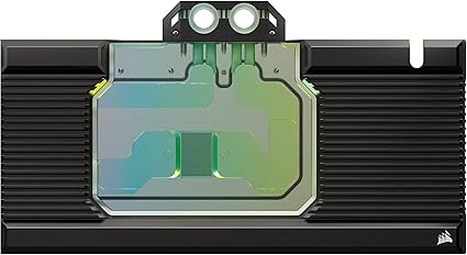 Corsair Hydro X Series XG7 RGB 4080 SUPRIM/Trio GPU Water Block - for MSI GeForce RTX™ 4080 SUPRIM and Gaming Trio Cards - Nickel-Plated Copper - Included Backplate & 5V ARGB Adapter Cable - Black