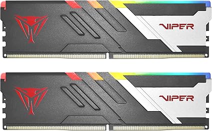 Patriot Memory Viper Venom RGB DDR5 32GB (2 x 16GB) 6000MHz UDIMM Desktop Gaming Memory KIT - PVVR532G600C36K