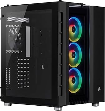 CORSAIR Crystal Series 680X RGB High Airflow Tempered Glass ATX Smart Case, Black