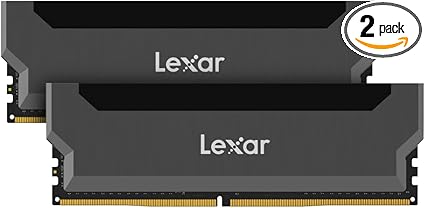 Lexar 32GB (2x16GB) Hades DDR4 RAM 3600 MT/s CL18 1.35V Desktop Memory (LD4BU016G-R3600UD0H)