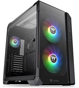 Thermaltake View 51 Motherboard Sync ARGB E-ATX Full Tower Gaming Computer Case with 2 200mm ARGB 5V Motherboard Sync RGB Fans + 140mm Black Rear Fan Pre-Installed CA-1Q6-00M1WN-00