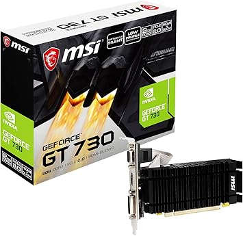 MSI Gaming 64-Bit Dual-Link DVI-D/HDMI NVIDIA GeForce Low Profile Graphics Card (N730K-2GD3H/LPV1)