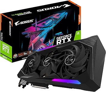 GIGABYTE AORUS GeForce RTX 3070 Ti Master 8G Graphics Card, MAX-Covered Cooling, 8GB 256-bit GDDR6X, GV-N307TAORUS M-8GD Video Card