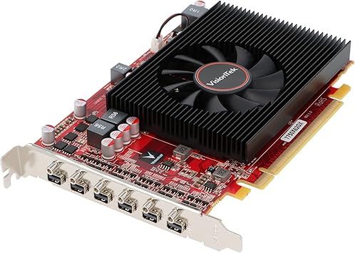 VisionTek Radeon 7750 2GB GDDR5 6M (6x miniDP, 6x miniDP to HDMI Adapters) Graphics Card - 900880