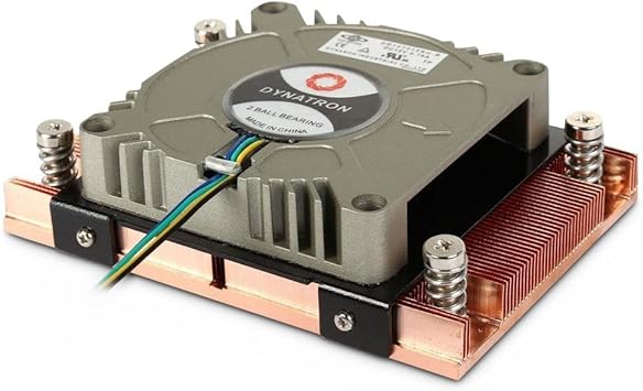 Dynatron A18 1U Active PWM Blower with Copper fins Active heatsink for AMD Socket AM4