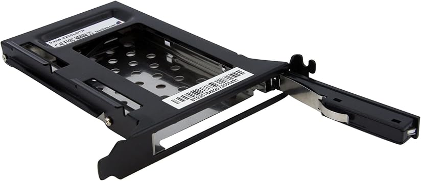 StarTech.com 2.5in SATA Removable Hard Drive Bay for PC Expansion Slot - Storage bay adapter - black (S25SLOTR)