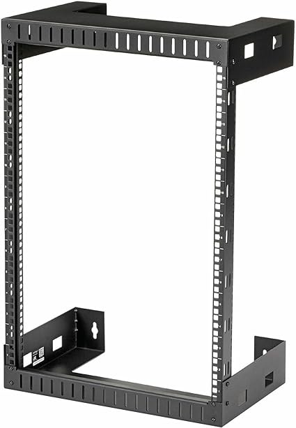 StarTech.com 2-Post 15U Heavy-Duty Wall-Mount Network Rack, 19