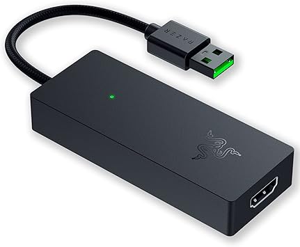 Razer Ripsaw X USB Capture Card w/Camera Connection: 4K 30FPS - OBS & Streamlabs Compatible - for Streaming, Gaming, Video Conference, Zoom, Teams - HDMI 2.0 & USB 3.0 - Compact Design - Plug & Play