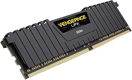 Corsair Vengeance LPX 8GB (1x8GB) DDR4 3600 (PC4-28800) C18 Optimized for AMD Ryzen - Black