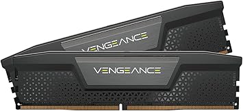 CORSAIR Vengeance DDR5 RAM 32GB (2x16GB) 6000MHz CL38 Intel XMP iCUE Compatible Computer Memory - Black (CMK32GX5M2B6000C38)