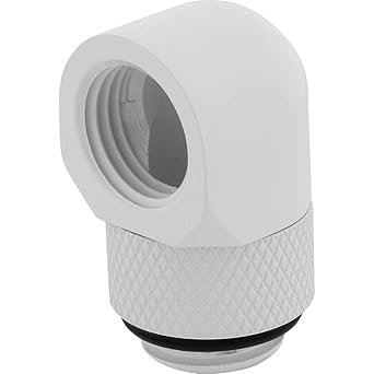 Corsair Hydro X Series 90° Rotary Adapter Twin Pack, White, Model Number: CX-9055014-WW