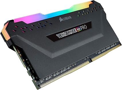 Corsair Vengeance RGB Pro 8GB (1x8GB) DDR4 3200 (PC4-25600) C16 Optimized for AMD Ryzen – Black