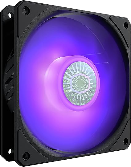 Cooler Master SickleFlow 120 RGB Case & Cooling Fan - RGB Motherboard Compatible, White Air Balance Blades, 62 CFM, 2.5 mmH2O, 8 to 27 dBA - RGB