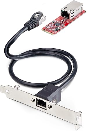 StarTech.com 1-Port 2.5GbE 2280 M.2 Network Card, NBASE-T PCIe Ethernet, Intel I225-V, Multi-Gigabit, SFF/Desktop PC LAN Card