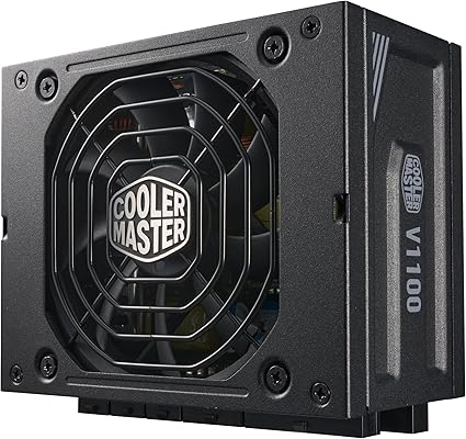 Cooler Master V1100 SFX Platinum ATX3.0 Fully Modular Power Supply, 1100W SFX, 80+ Platinum Efficiency, ATX Bracket Included, SFX Form Factor, 10 Year Warranty (MPZ-B001-SFAP-BUS)