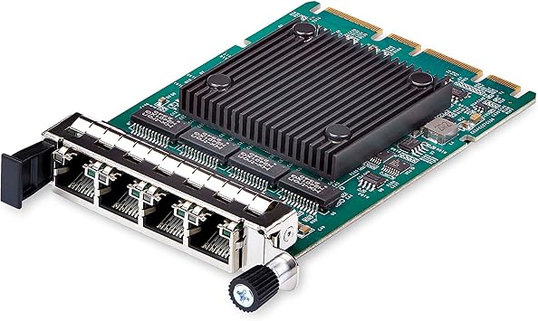 StarTech.com 4-Port RJ45 Gigabit OCP 3.0 Server Network Card w/Intel I350, SFF 4C+/PCIe 3.0/PXE/VLAN, 3-Speed Ethernet NIC