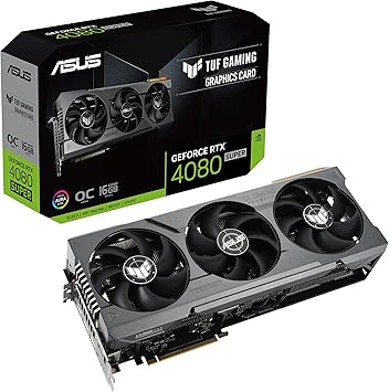 ASUS TUF Gaming NVIDIA GeForce RTX™ 4080 Super OC Edition Gaming Graphics Card (PCIe 4.0, 16GB GDDR6X, HDMI 2.1a, DisplayPort 1.4a)