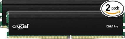 Crucial Pro RAM 32GB Kit (2x16GB) DDR4 3200MHz (or 3000MHz or 2666MHz) Desktop Memory CP2K16G4DFRA32A