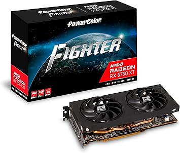 PowerColor Fighter AMD Radeon RX 6750 XT 12GB GDDR6 Graphics Card