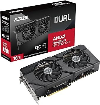 ASUS Dual Radeon™ RR X7800 XT O16G GDDR6X (PCIe 4.0, 12GB GDDR6X, HDMI 2.1, DisplayPort 2.1)