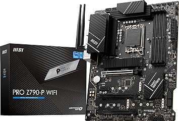 MSI PRO Z790-P WiFi ProSeries Motherboard (Supports 12th/13th/14th Gen Intel Processors, LGA 1700, DDR5, PCIe 5.0, M.2, 2.5Gbps LAN, USB 3.2 Gen2, HDMI/DP, Wi-Fi 6E, Bluetooth 5.3, ATX)