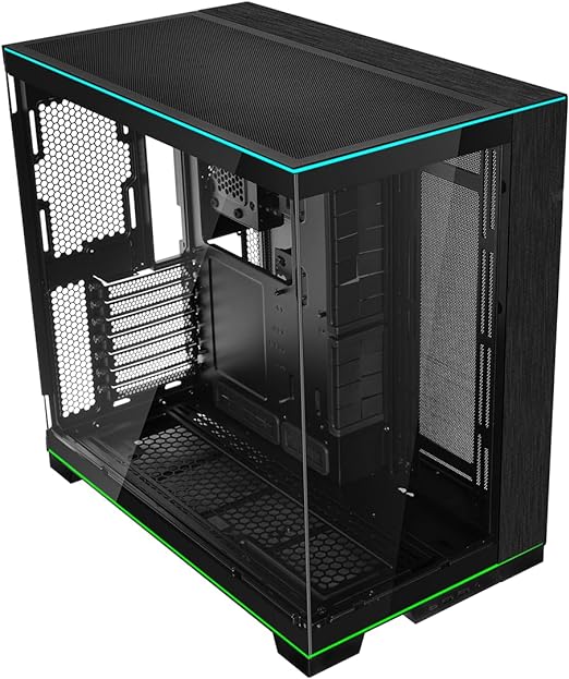 Lian Li O11D EVO RGB E-ATX gaming dual chamber case - ARGB lighting strips - Up to 420mm radiator - Cable management - Front and side tempered glass panels - Reversible chassis (O11DERGBX.US)