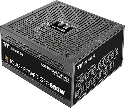 Thermaltake Toughpower GF3 850W, True 450W 12VHPWR Connectors on PSU & NVIDIA RTX 40 series, ATX 3.0/PCI-E 5.0 Ready, 80+ Gold, SLI/Crossfire Ready Power Supply, PS-TPD-0850FNFAGU-4, 10 Year Warranty