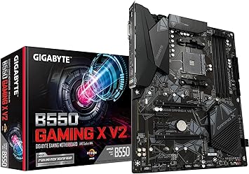 Gigabyte B550 Gaming X V2 (AMD Ryzen 5000/B550/ATX/M.2/HDMI/DVI/USB 3.1 Gen 2/DDR4/ATX/Gaming Motherboard), 128 GB